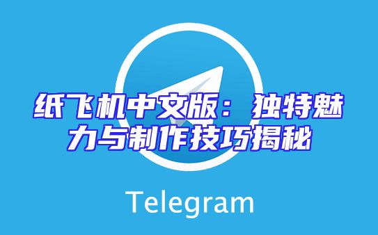纸飞机中文版：独特魅力与制作技巧揭秘