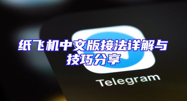 纸飞机中文版接法详解与技巧分享