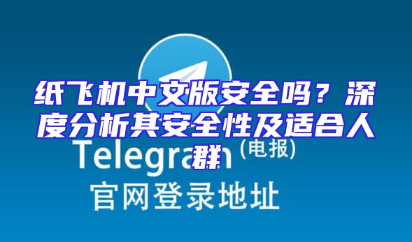 纸飞机中文版安全吗？深度分析其安全性及适合人群