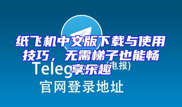 纸飞机中文版下载与使用技巧，无需梯子也能畅享乐趣