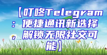 【叮咚Telegram：便捷通讯新选择，解锁无限社交可能】