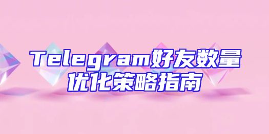 Telegram好友数量优化策略指南