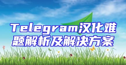 Telegram汉化难题解析及解决方案
