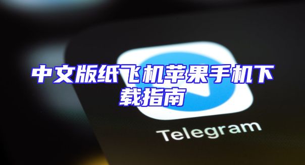 中文版纸飞机苹果手机下载指南