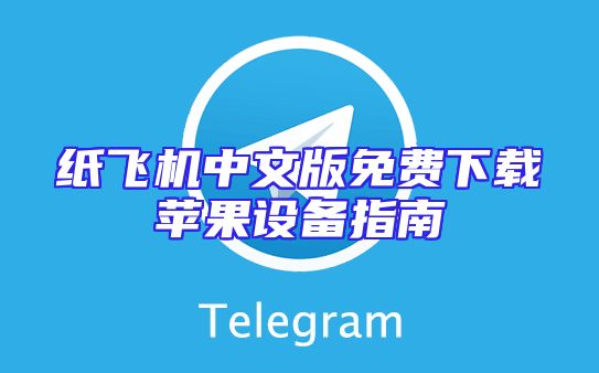 纸飞机中文版免费下载苹果设备指南