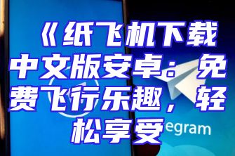 《纸飞机下载中文版安卓：免费飞行乐趣，轻松享受