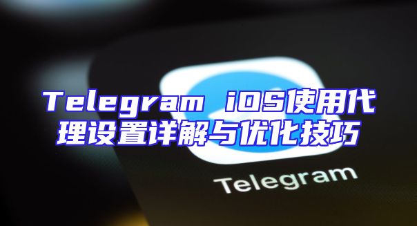 Telegram iOS使用代理设置详解与优化技巧