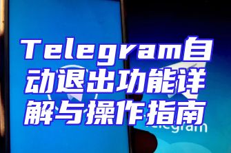 Telegram自动退出功能详解与操作指南