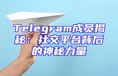 Telegram成员揭秘：社交平台背后的神秘力量
