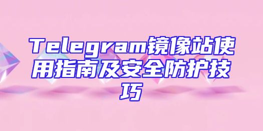 Telegram镜像站使用指南及安全防护技巧