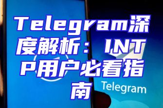 Telegram深度解析：INTP用户必看指南