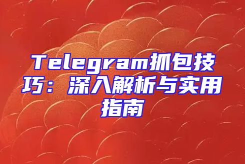 Telegram抓包技巧：深入解析与实用指南