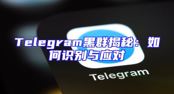 Telegram黑群揭秘：如何识别与应对