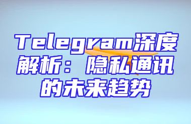 Telegram深度解析：隐私通讯的未来趋势