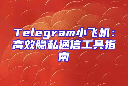 Telegram小飞机：高效隐私通信工具指南