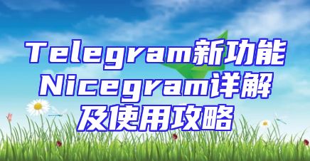 Telegram新功能Nicegram详解及使用攻略