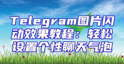 Telegram图片闪动效果教程：轻松设置个性聊天气泡