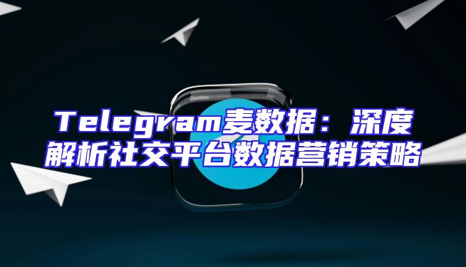 Telegram麦数据：深度解析社交平台数据营销策略