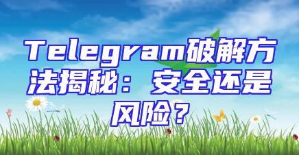 Telegram破解方法揭秘：安全还是风险？