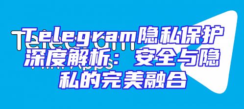 Telegram隐私保护深度解析：安全与隐私的完美融合