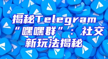 揭秘Telegram“嘿嘿群”：社交新玩法揭秘