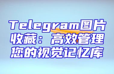 Telegram图片收藏：高效管理您的视觉记忆库