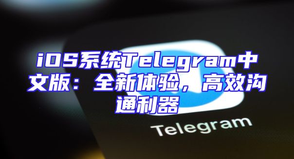 iOS系统Telegram中文版：全新体验，高效沟通利器