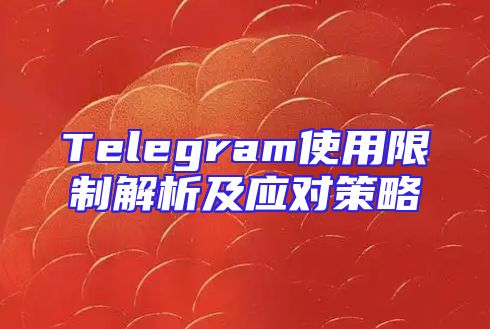 Telegram使用限制解析及应对策略