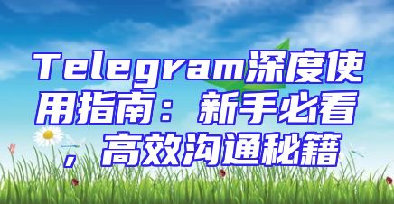 Telegram深度使用指南：新手必看，高效沟通秘籍