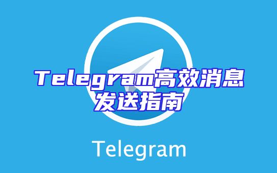 Telegram高效消息发送指南