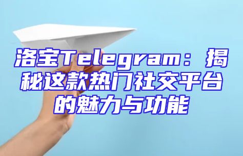 洛宝Telegram：揭秘这款热门社交平台的魅力与功能
